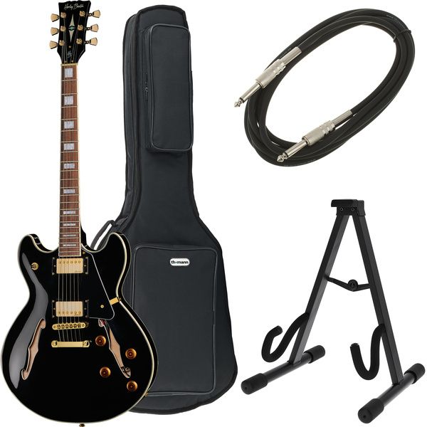 Harley Benton HB-35Plus Black Bundle