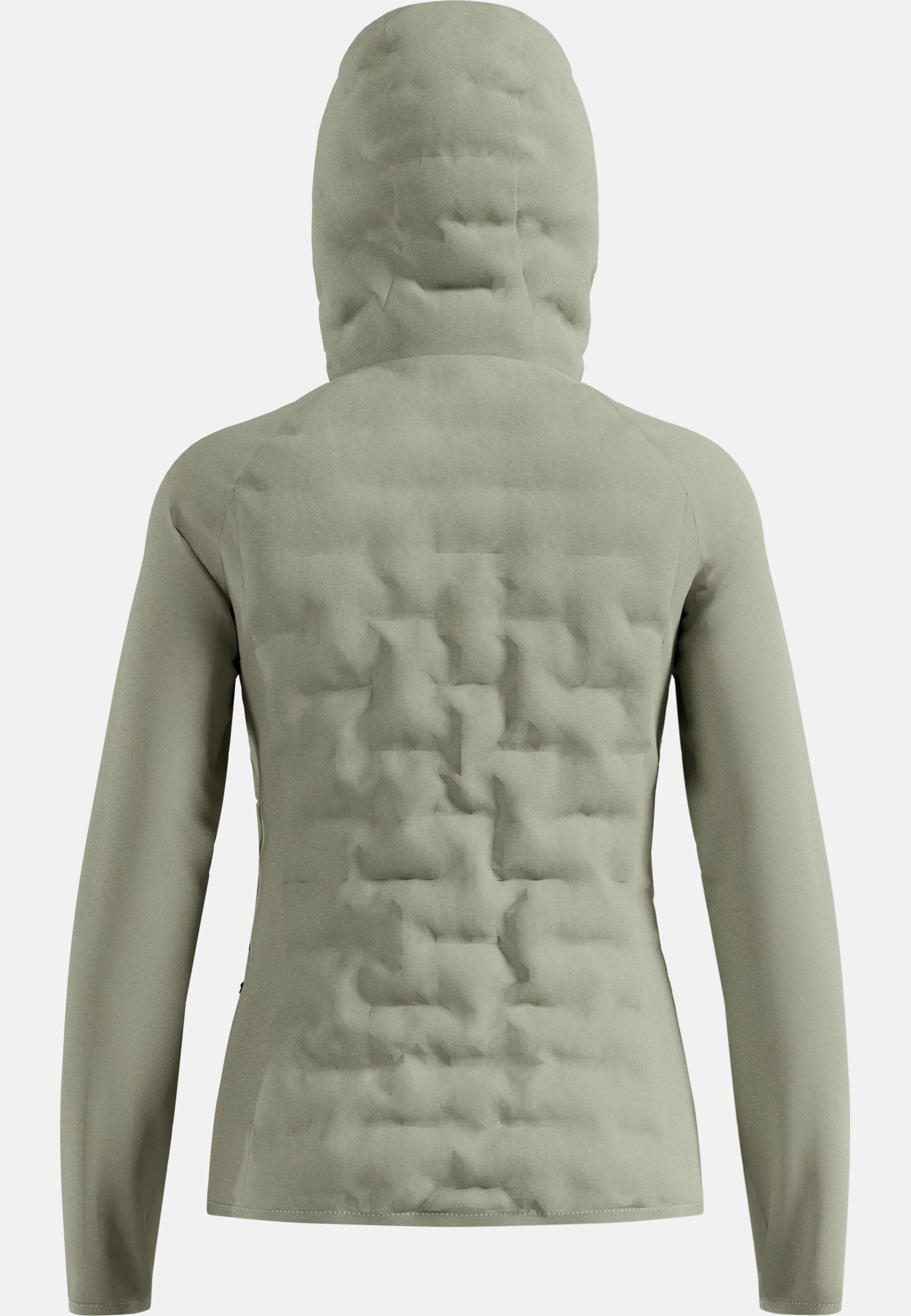 Zeroweight Insulator Hybrid Mid Layer mit Kapuze und Reissverschluss in shadow