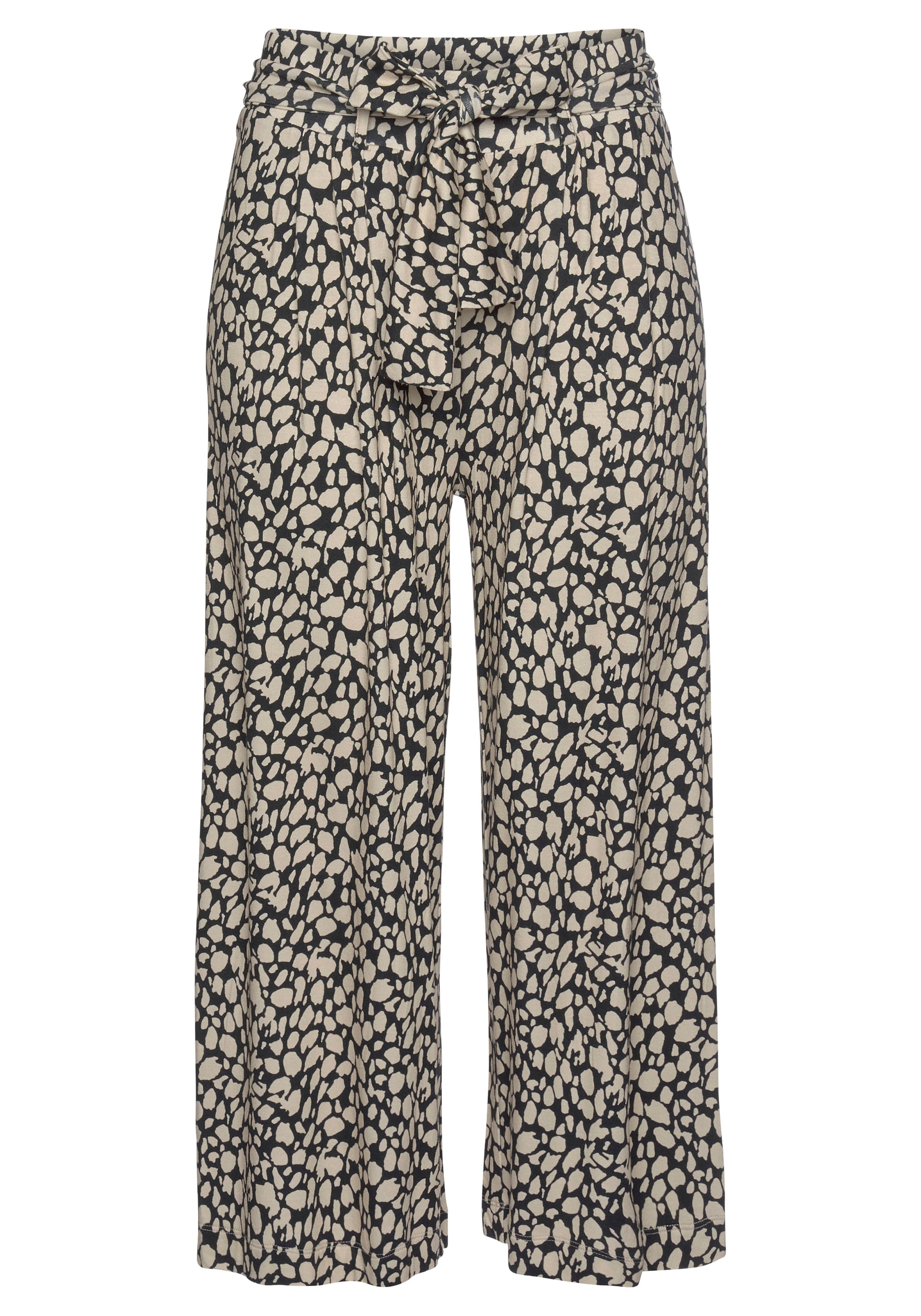 LASCANA Culotte  und Alloverdruck, 7/8-Länge, elastischer Bund, Sommerhose