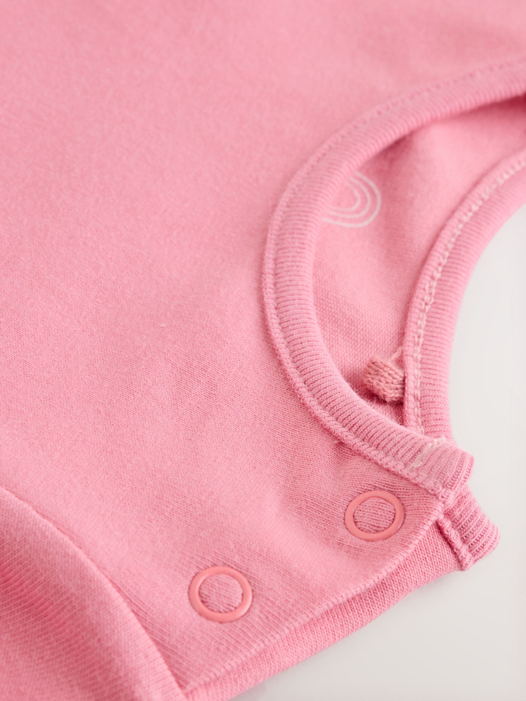 Cream / Pink Character - Babyset van tuinbroek en rompertje, tweedelig (0mnd-3jr)