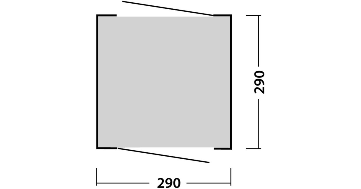 Easy CampKoepeltent Daytent  (Donkergrijs/lichtgrijs)