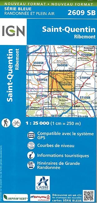 IGN - 2609 SB SAINT QUENTIN 1 25 000