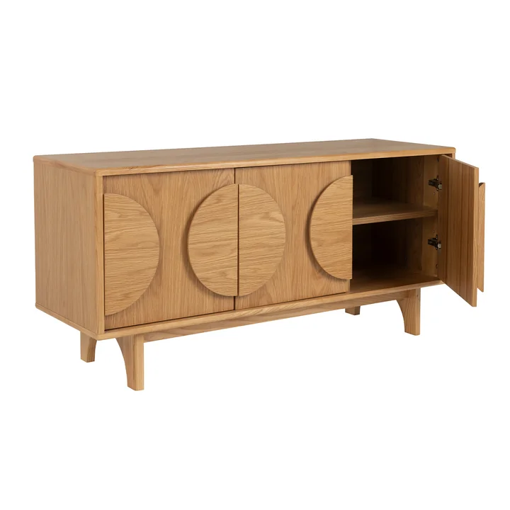 Zuiver - Groove Sideboard mit 2 Türen, Eiche