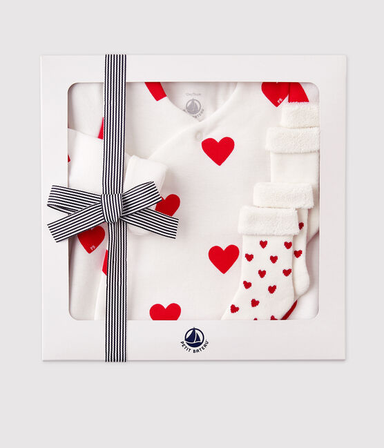 Coffret cadeau naissance cœur