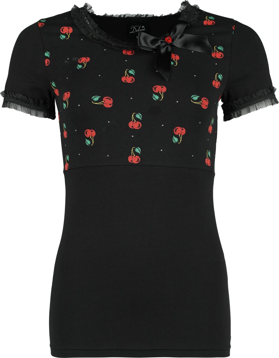 Bow On Cherries Shirt | Pussy Deluxe T-Shirt Manches courtes