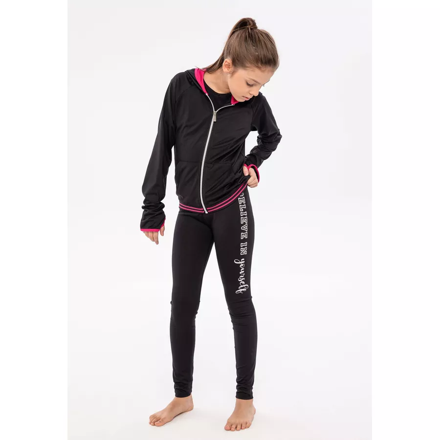 MINOTI Leggings SchwarzRosa