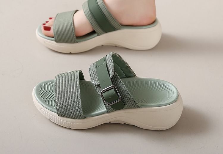 Asterisk - Platform Slide Sandalen