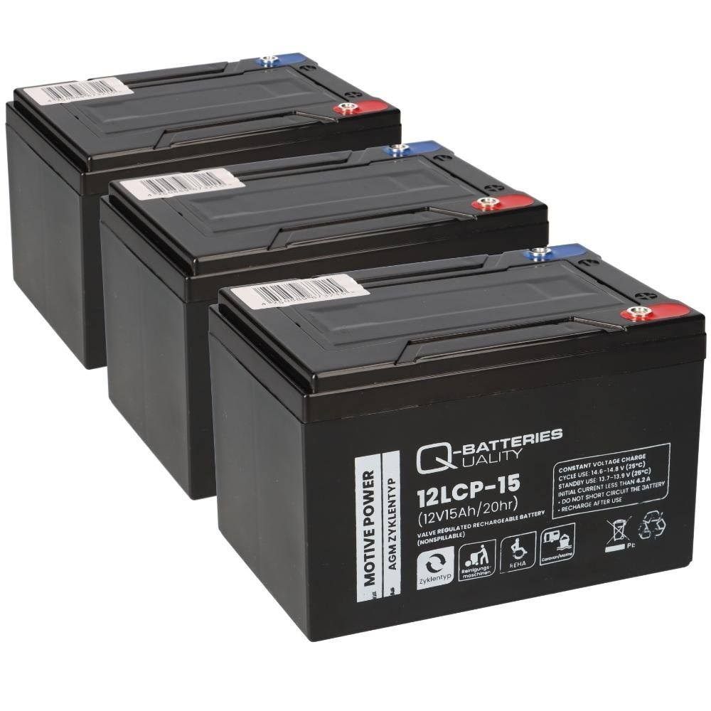 q-batteries Akku kompatibel 36V 15Ah E-Scooter E-Roller