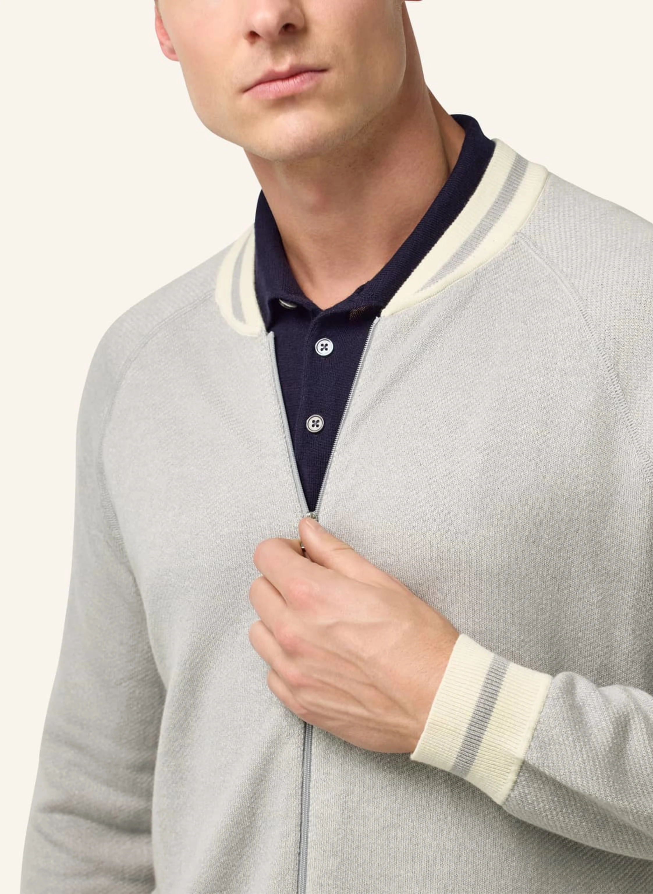 BOGGI MILANO Strickjacke mit Seide