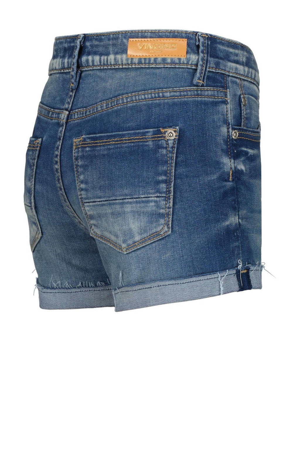 Vingino denim short Diletta mid blue wash