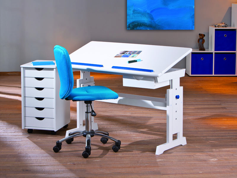 Schreibtisch BARU - weiß - 109x55 cm