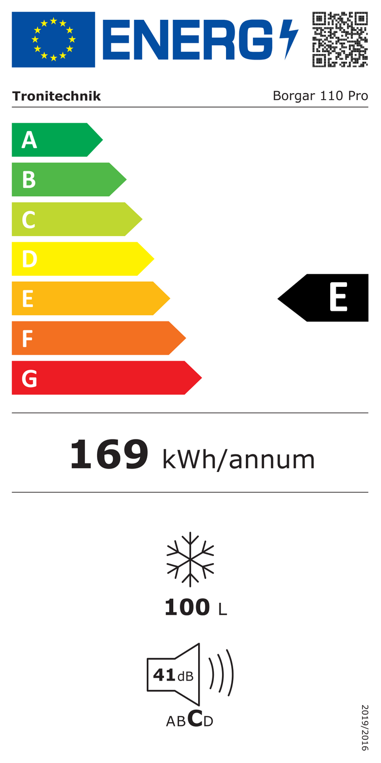 TroniTechnik® Gefriertruhe Kühltruhe BORGAR PRO mit 2in1 Gefrier- und Kühlfunktion | 110 Liter, 169kwh/Jahr | LED-Licht