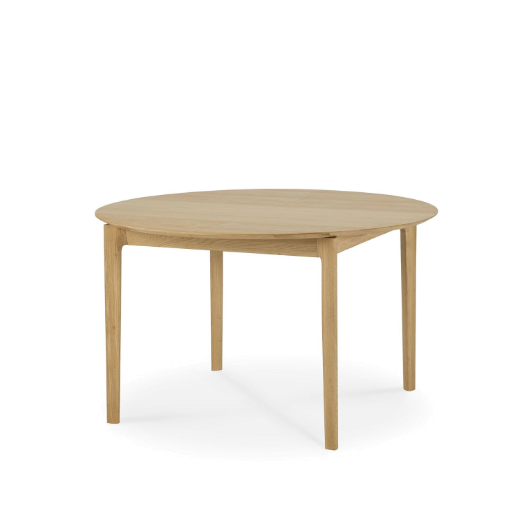 Ethnicraft Bok eettafel uitschuifbaar 129/179x129 eiken