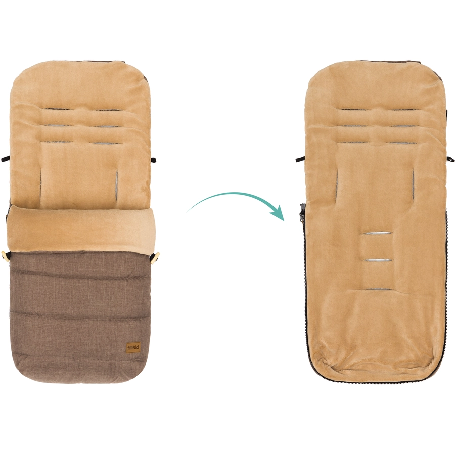 fillikid Winterfußsack Lanin Braun