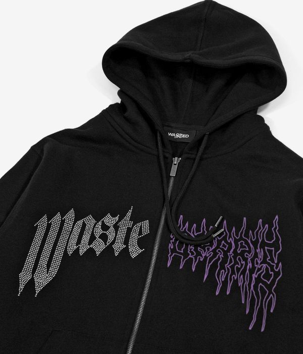 Wasted Paris Crown Pitcher Zip-Hoodie (black)