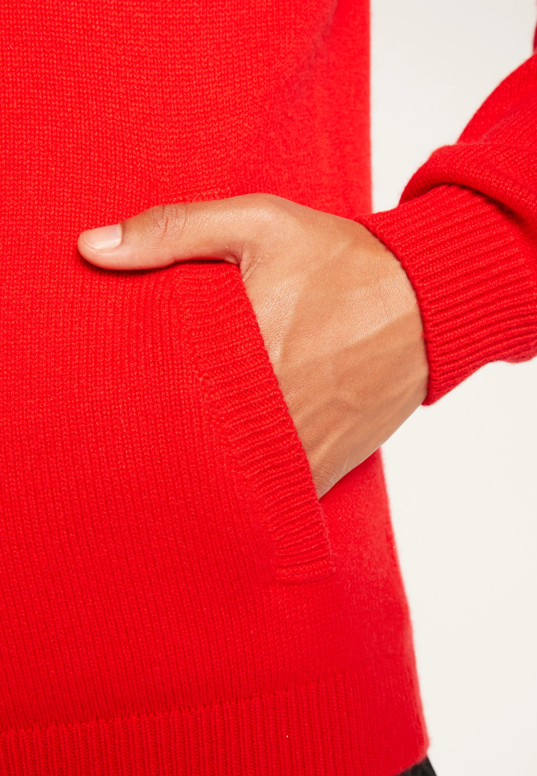 ELYSÉE DUO - Gilet zippé en cachemire 6 fils | Rouge