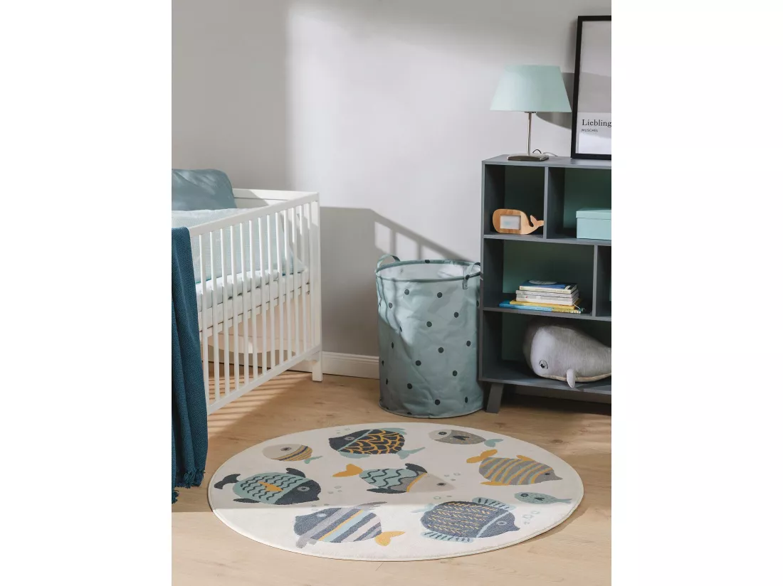 Tapis enfant Fabius Multicouleur ø 120 cm rond
