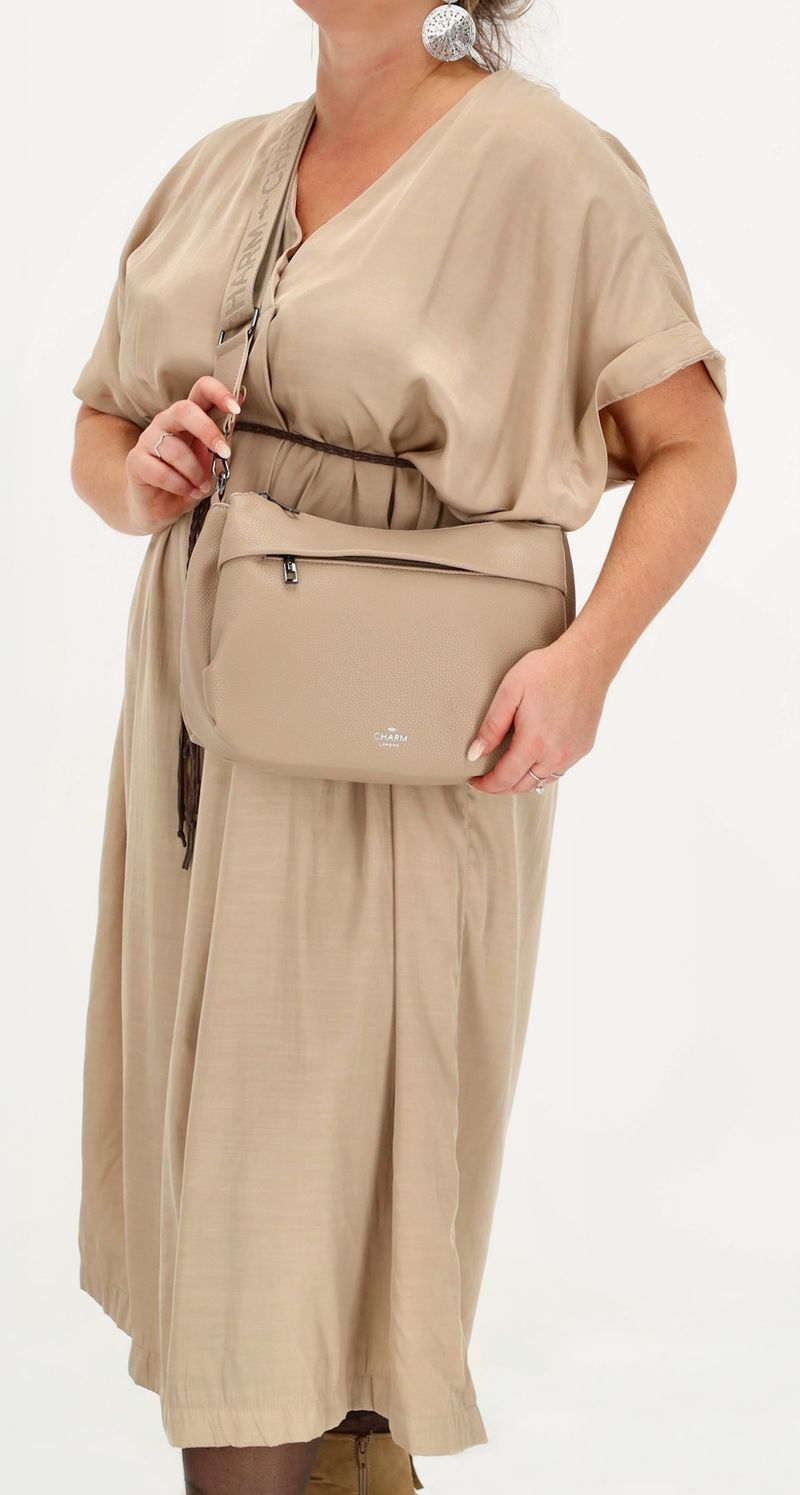 Charm Schoudertas Beige Dames
