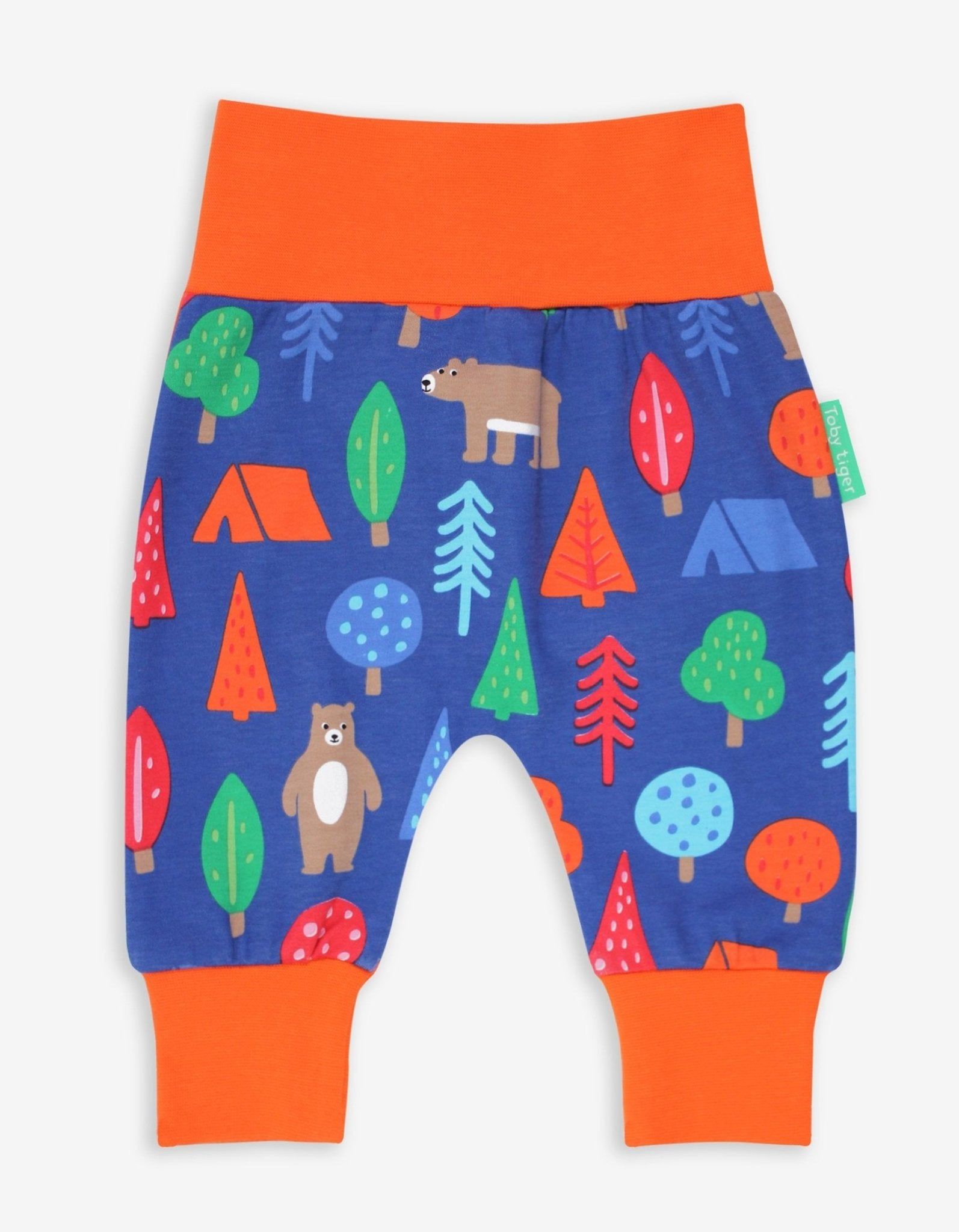 Toby Tiger Baby Hose mit Camping Bären Print