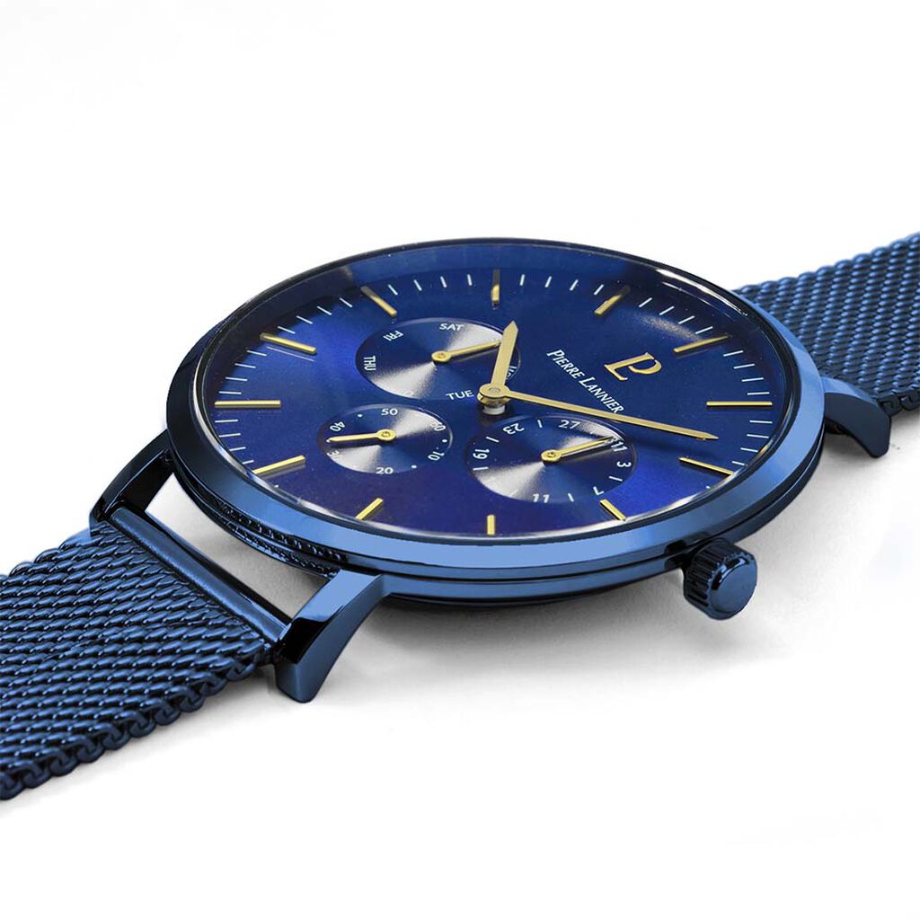 Montre Pierre Lannier Echo Bleu