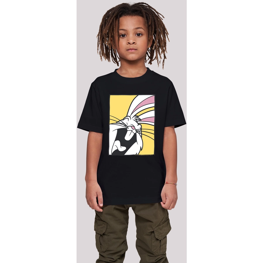 F4NT4STIC T-Shirt Looney Tunes Bugs Bunny Laughing schwarz