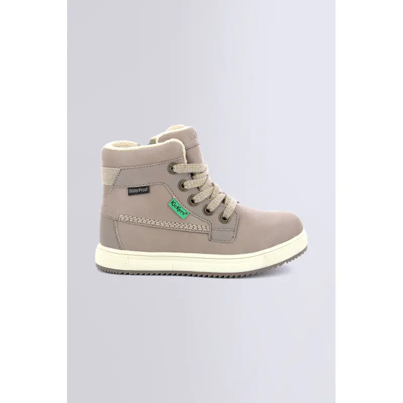 YEPO WPF BEIGE METALLISE SNEAKERS HAUTES Fourrure  Fille
