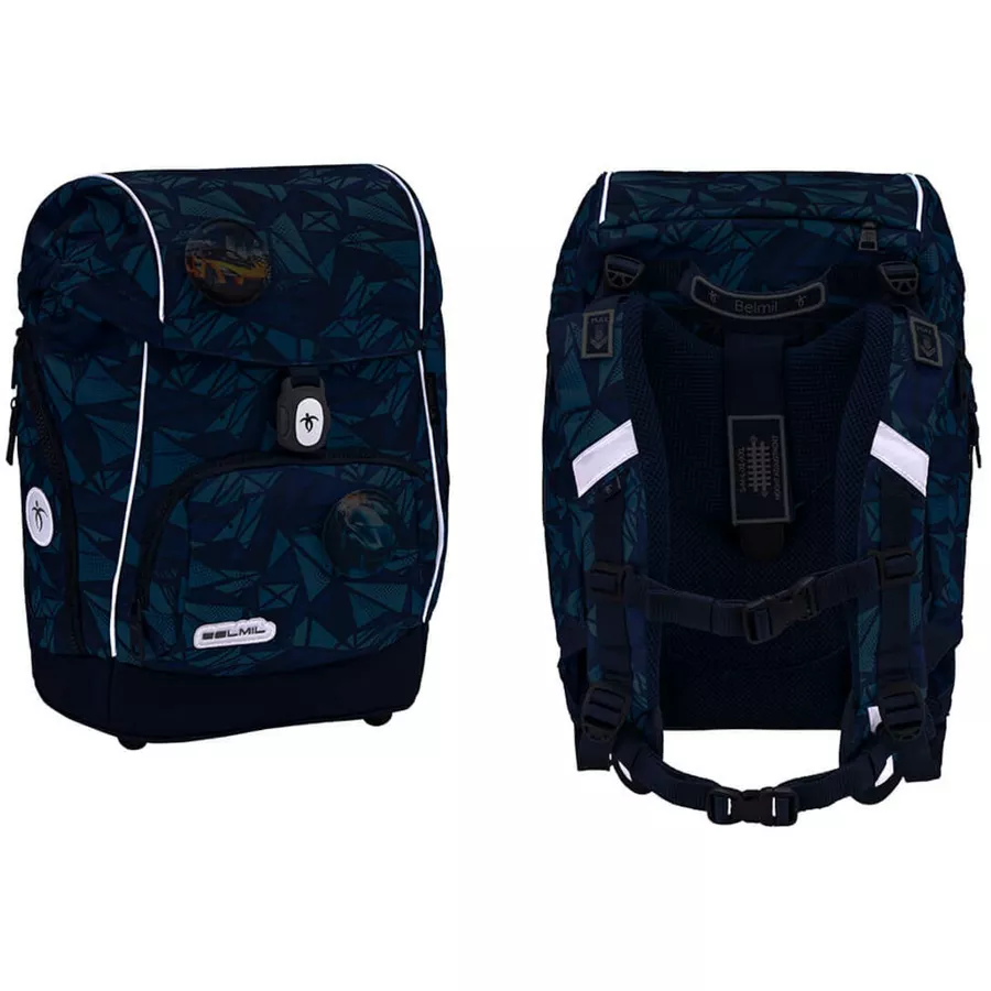 Belmil Schulranzen Premium Comfy Plus Set 6-teilig Glacier Blue