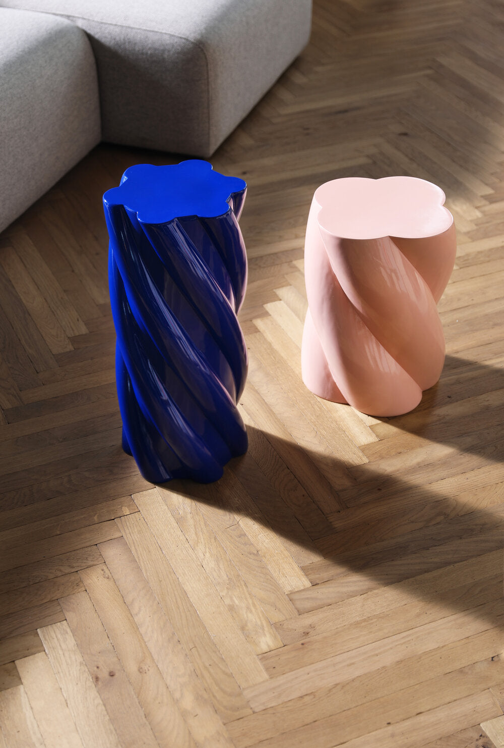 &Klevering  Marshmallow sidebord - lyserød