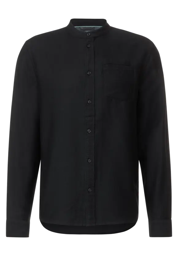 Hemd mit Struktur - Black