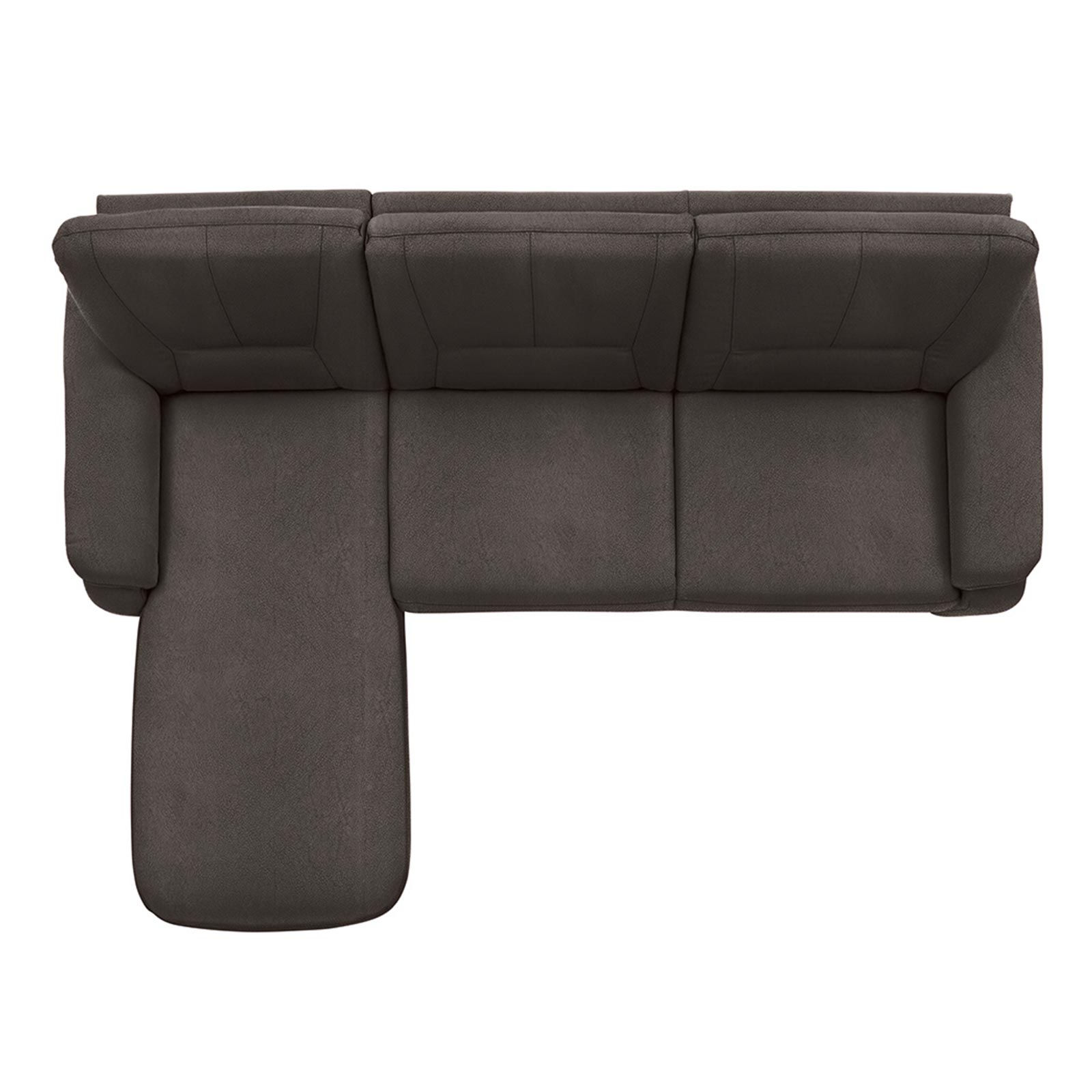 polsterpower Ecksofa - Saddle anthrazit - Basismodell - Recamiere links