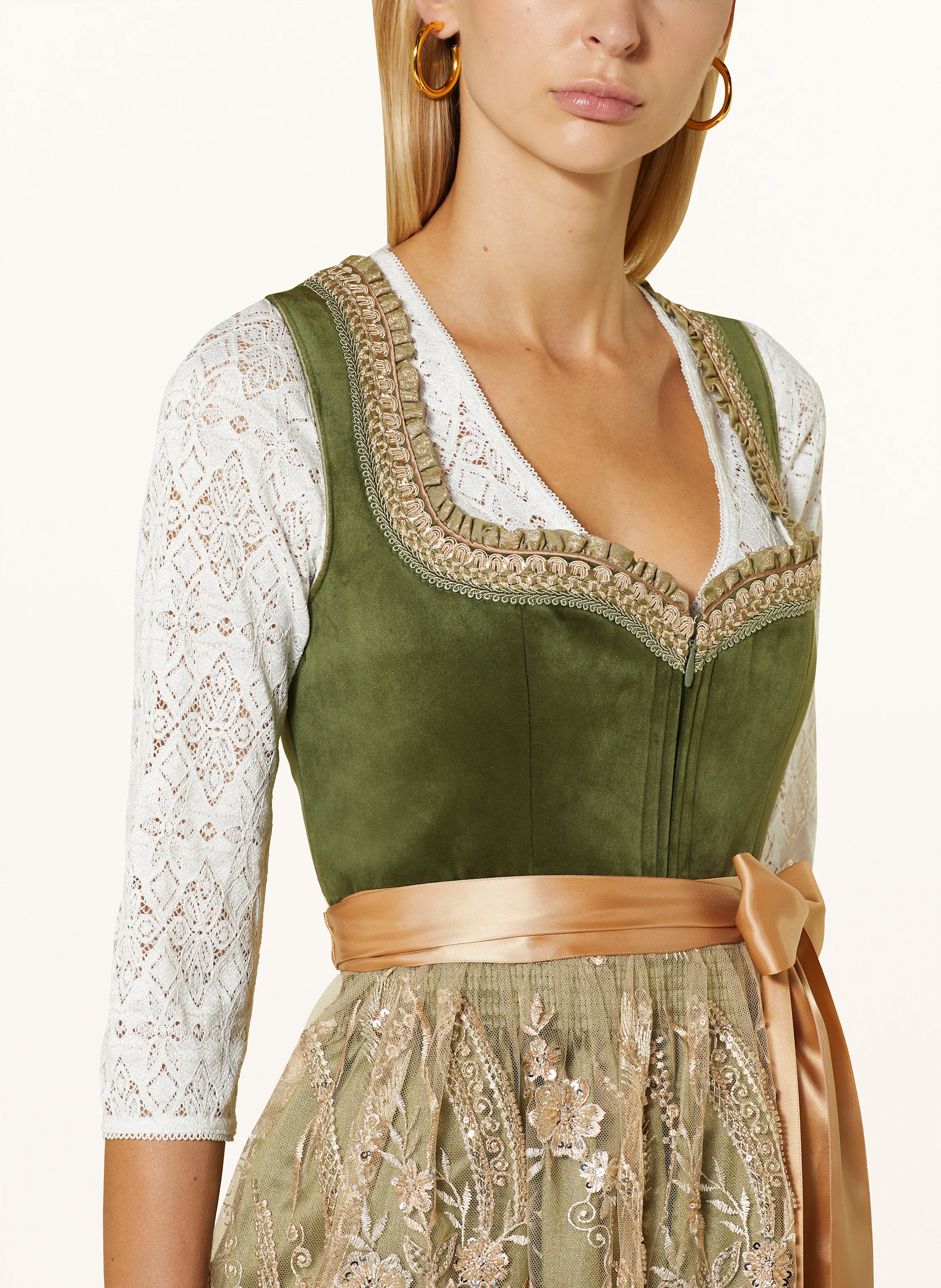 KRÜGER Dirndlbluse mit 3/4-Arm