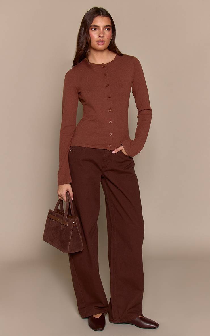 Toffee Cardigan En Maille Fine Boutonné