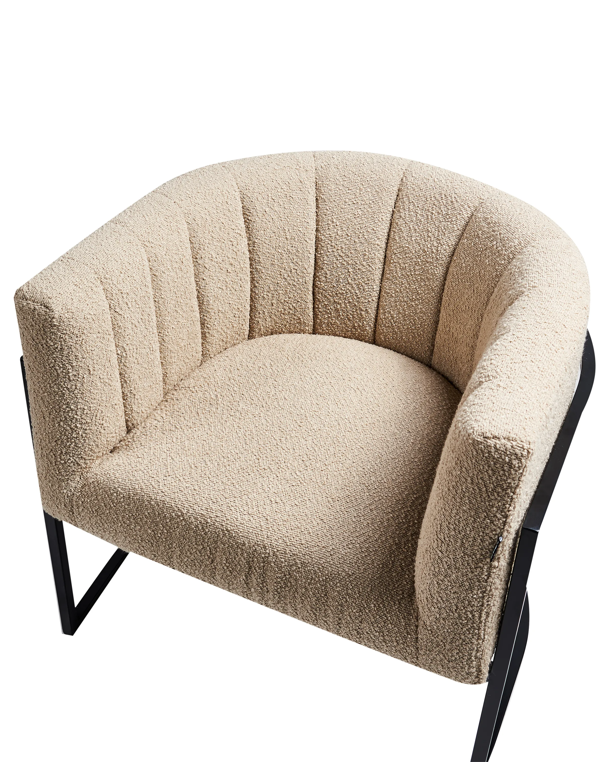 Fauteuil LARVIK II Bouclé Beige