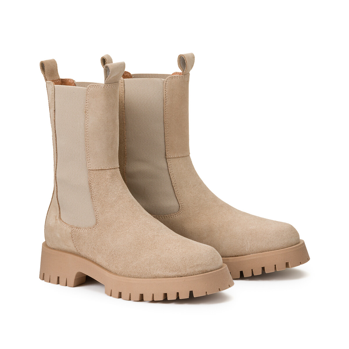 JONAK<br>Botas de couro, cano médio, Ridle