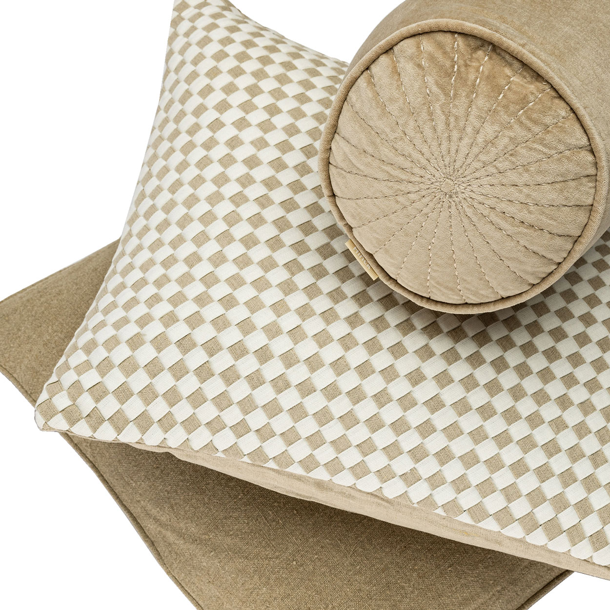 Kussen Woven linnen natural offwhite