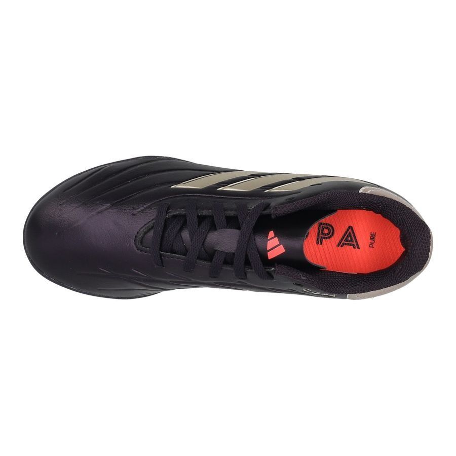 adidas Copa Pure 2 League TF Vivid Horizon - Aurora Black/Argenté/Turbo - Enfant