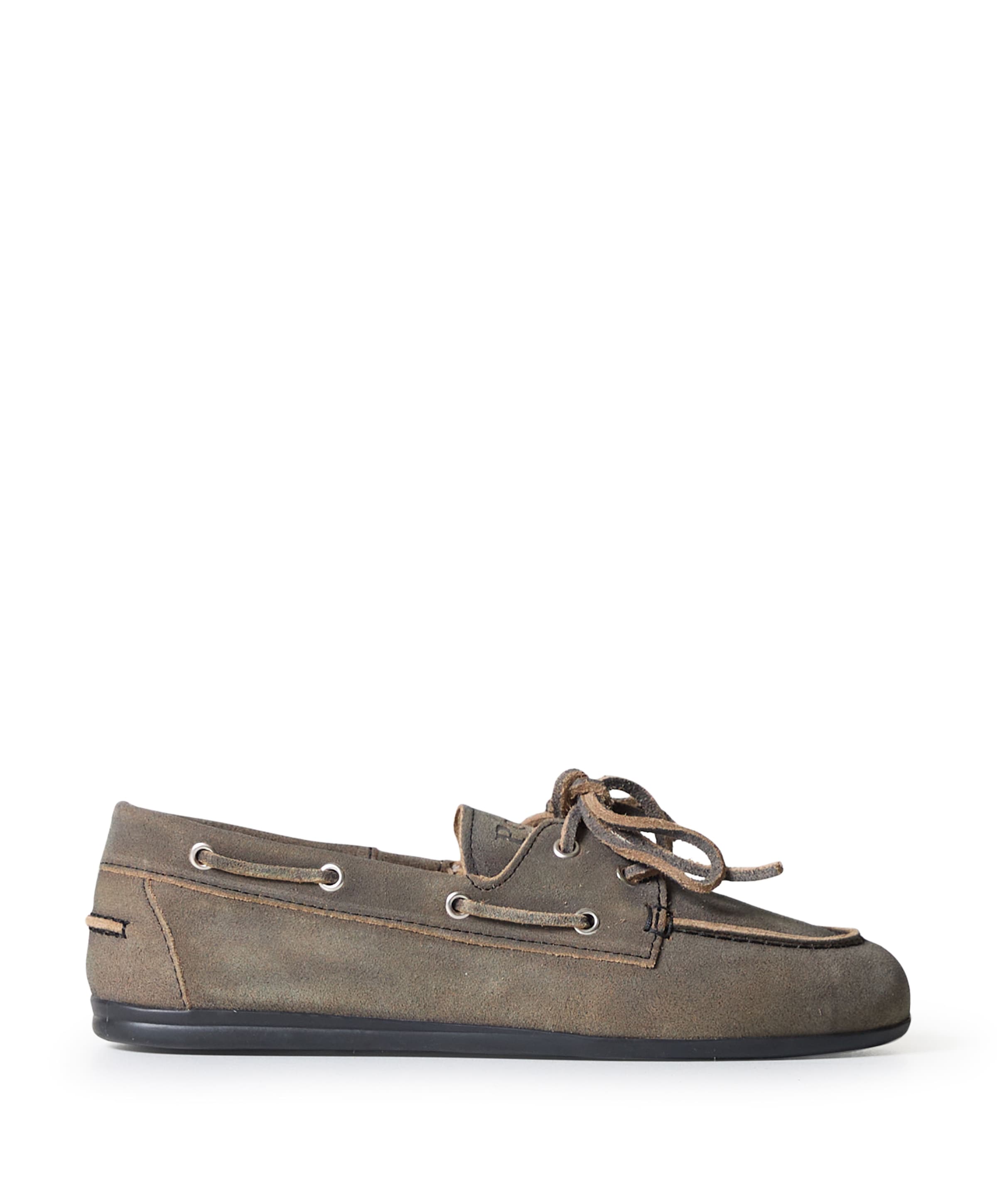 Posa Boat Loafer Brushed dames mocassins grijs