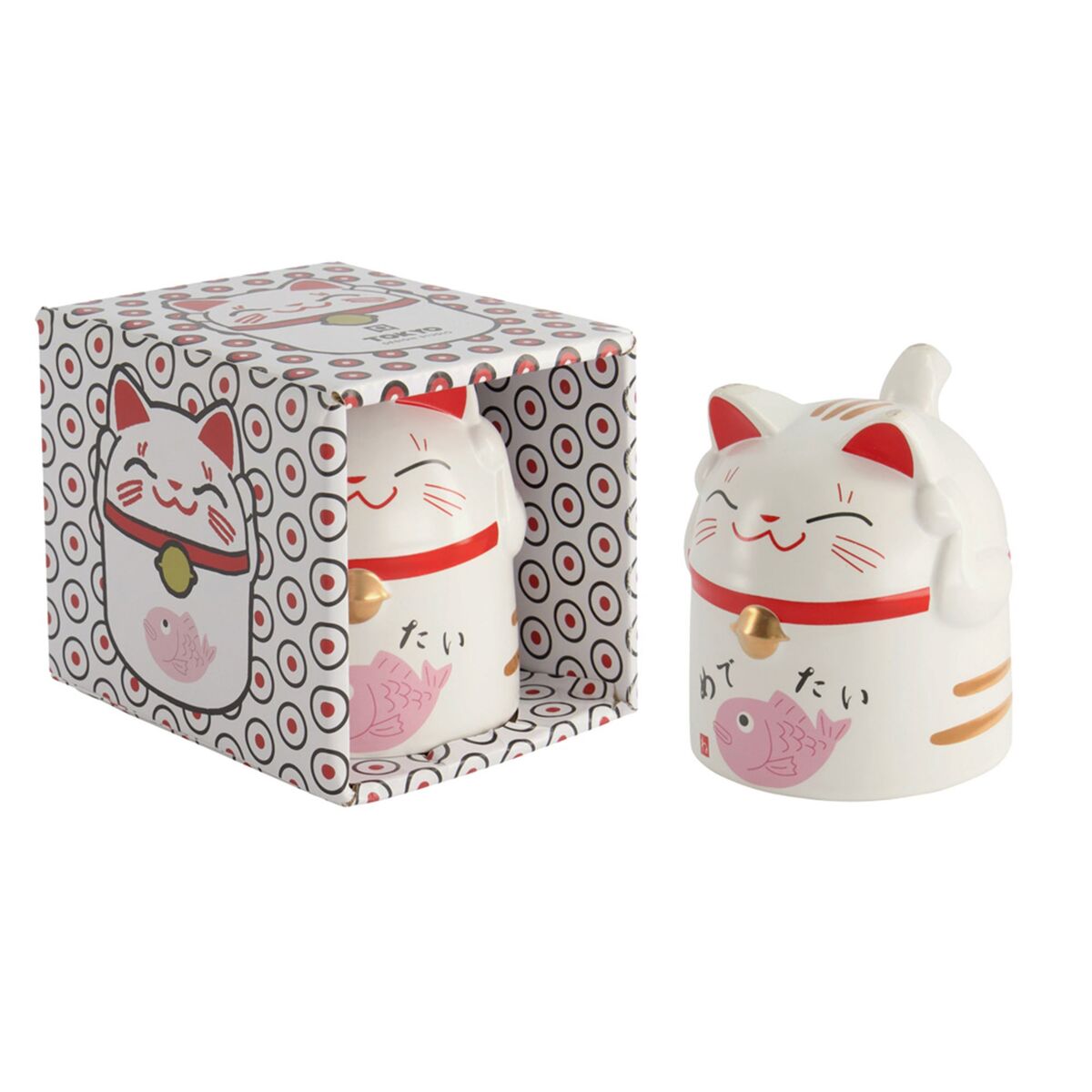 Kawaii Lucky Cat krus, 35 cl, pink
