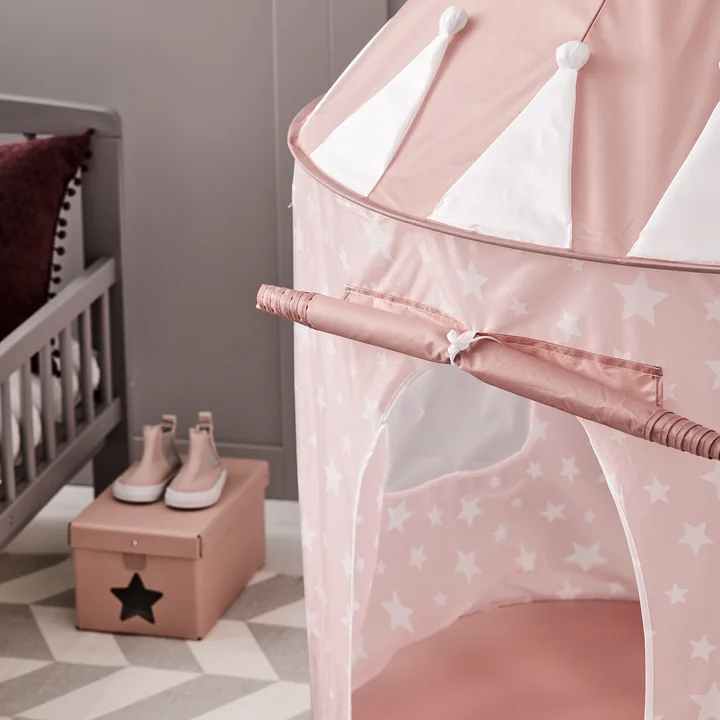 Kids Concept - Star Spielzelt, Ø 100 x H 130 cm, grau