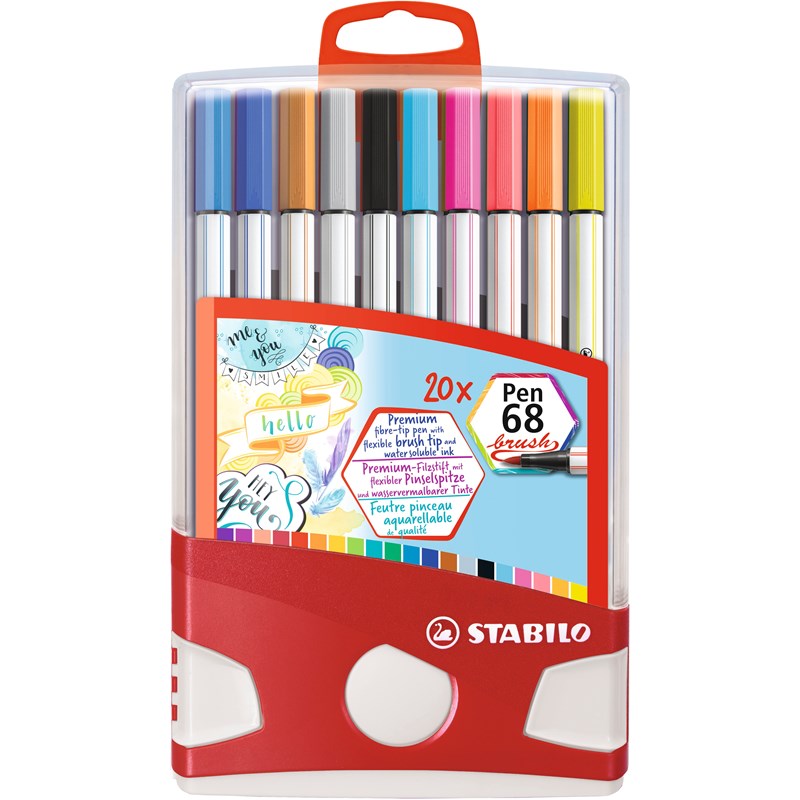 STABILO<br>Tusser Pen 68 Brush 20 stk