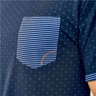 Pyjama short homme micromotif - HECHTER STUDIO