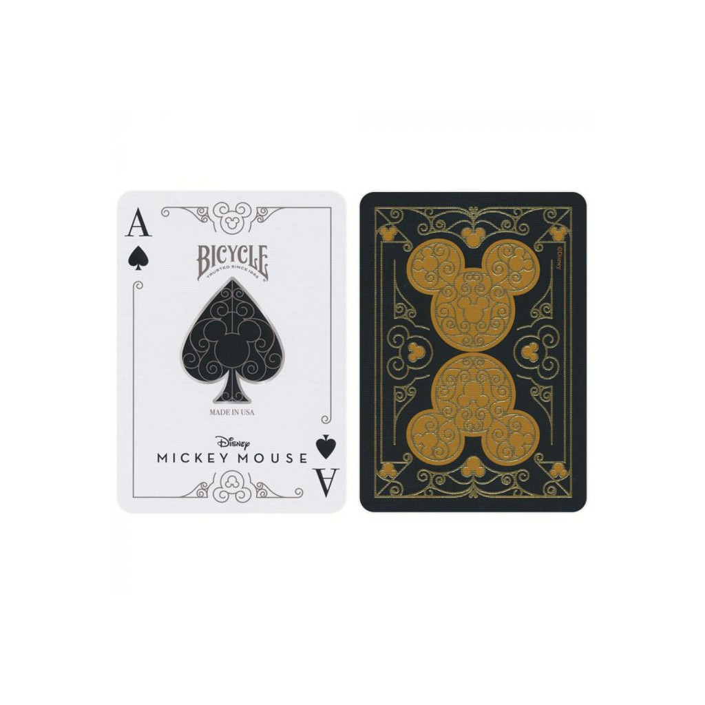 Cartes Bicycle Ultimates - Mickey Black/Gold