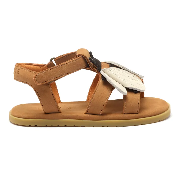 Donsje Sandales Iles Sky Abeille Cuir | Ocre