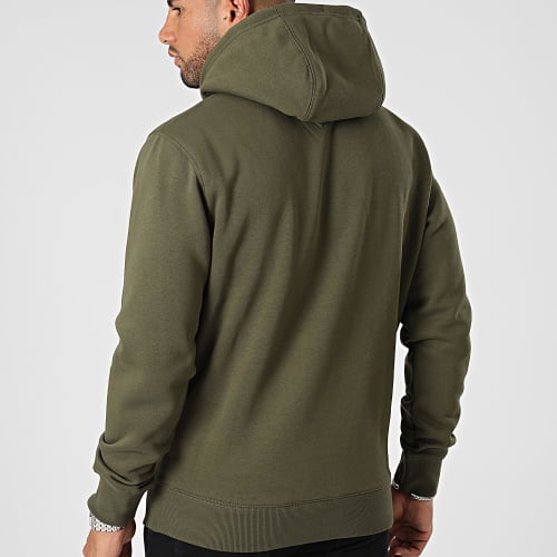 Sweat Capuche Regular Fleece 9593 Vert Kaki