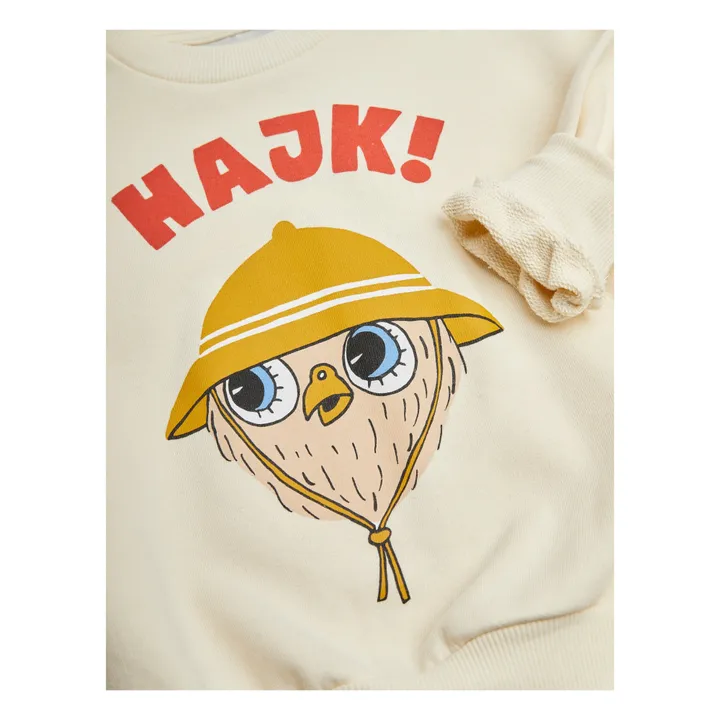 Mini Rodini Sweat Najk Coton Bio | Ecru