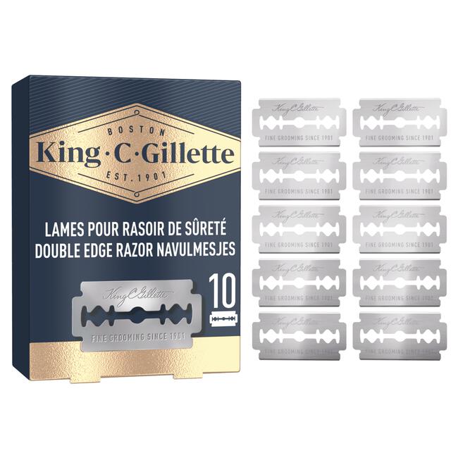 King C. Gillette Double Edge Razor Navulmesjes 10 Stuks