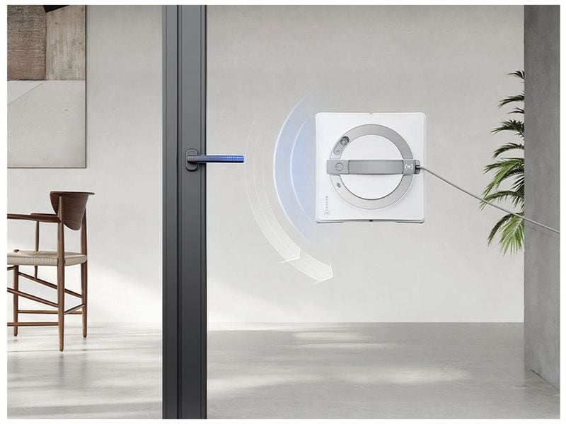 Ecovacs Fensterputzroboter W2 PRO Winbot Weiss Fensterreiniger für streifenfreie Sauberkeit auf Knopfdruck für glänzende Fenster