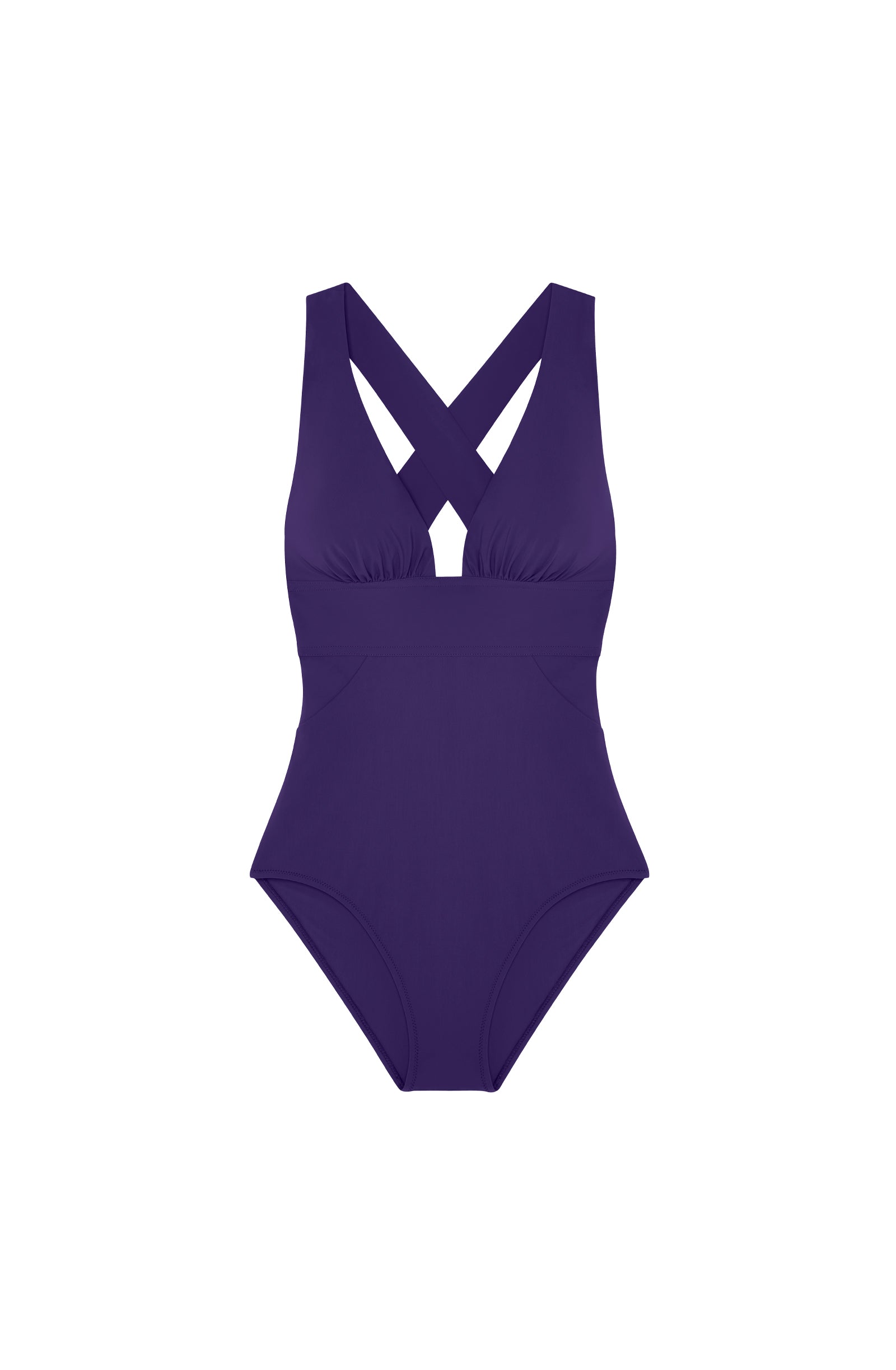 capri Maillot de bain une pièce croisé dos purple Purple