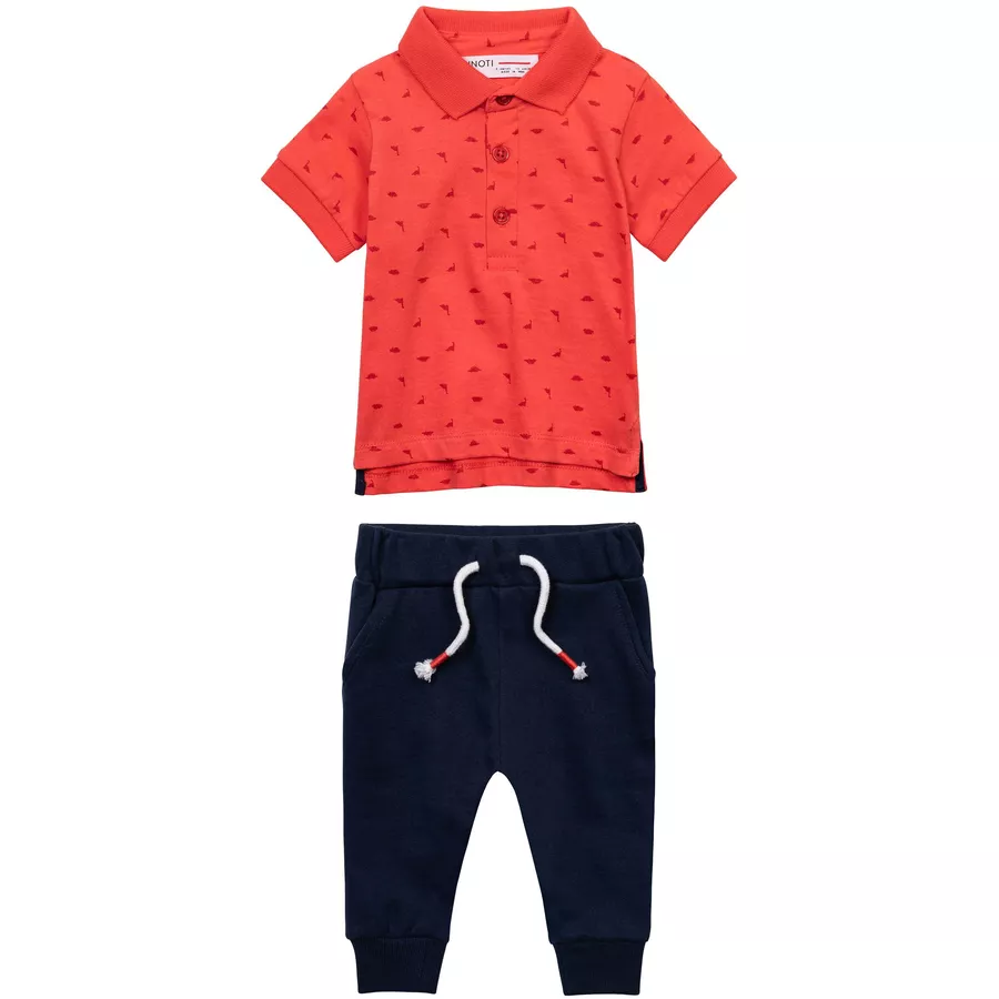 MINOTI T-Shirt und Hose im Set KorallrotDunkelblau