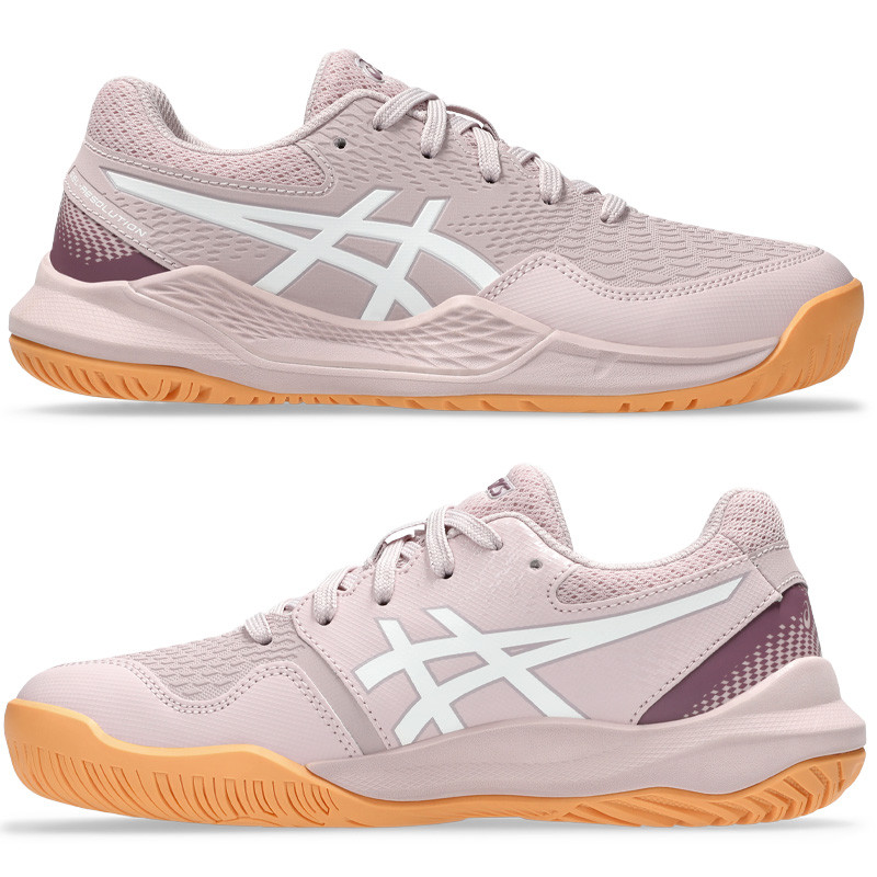 Asics Gel Resolution 9 GS junior rose et orange
